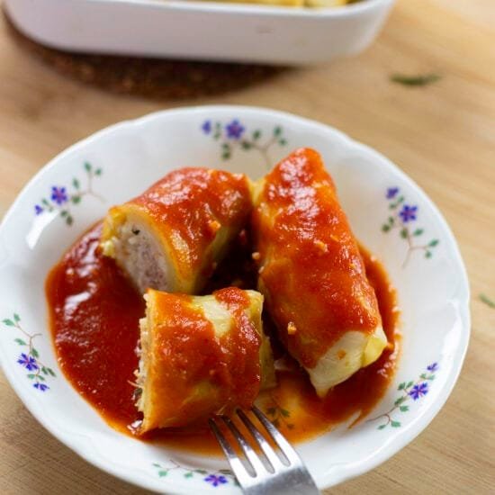 Authentic Polish Golumpki (Stuffed Cabbage)