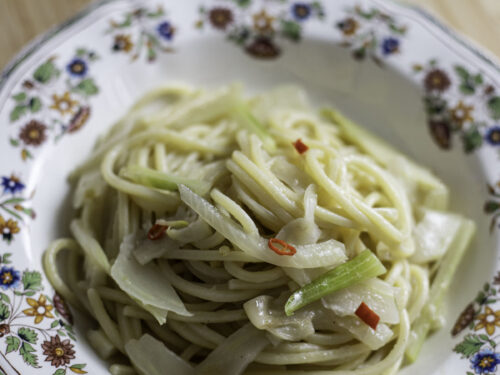 20mn Fennel and Anchovies Pasta