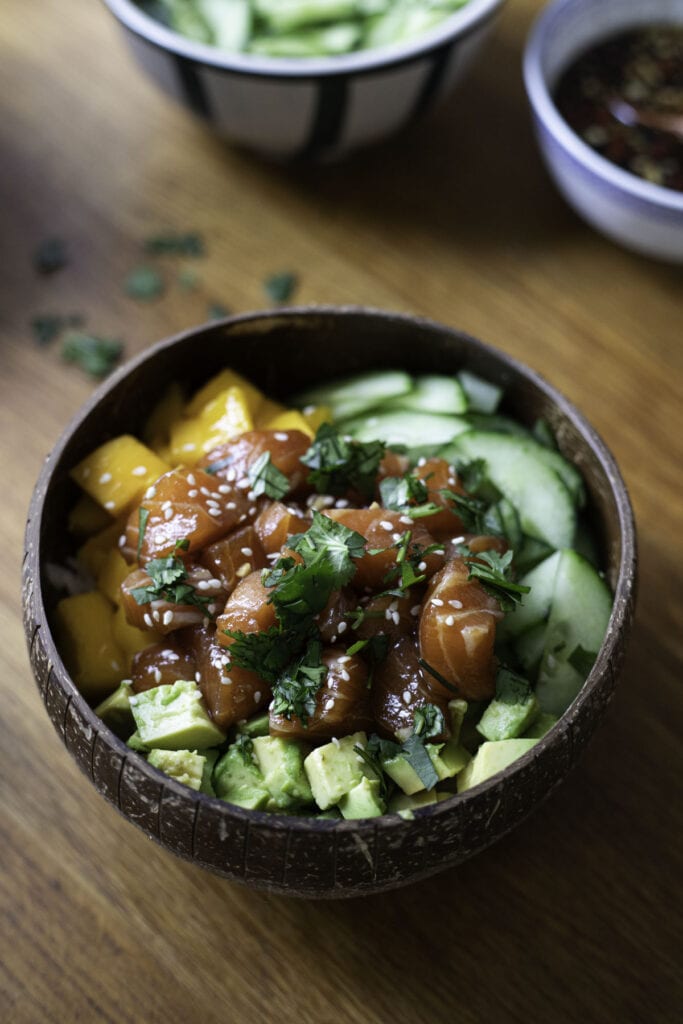 Quick Salmon Poke Bowl