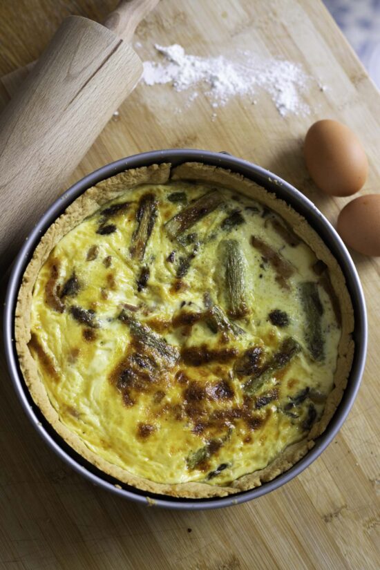 Quiche Lorraine with Asparagus