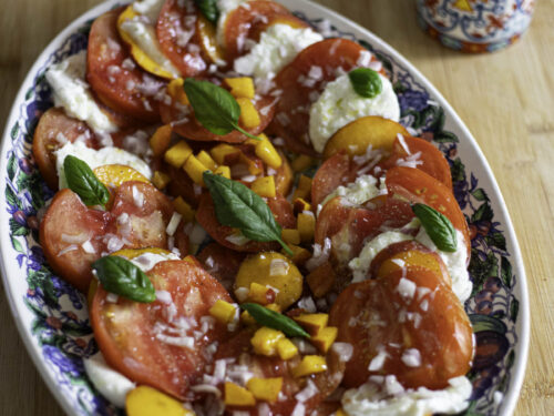 Tomatoes, mozzarella & nectarine Salad