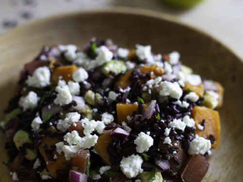 Sweet Potato & Black Rice Salad