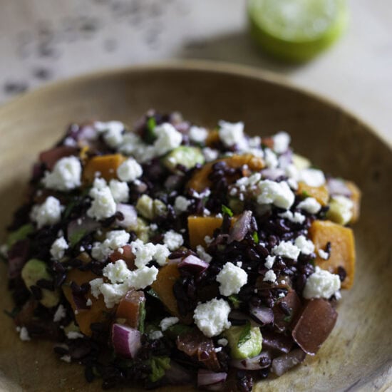 Sweet Potato & Black Rice Salad