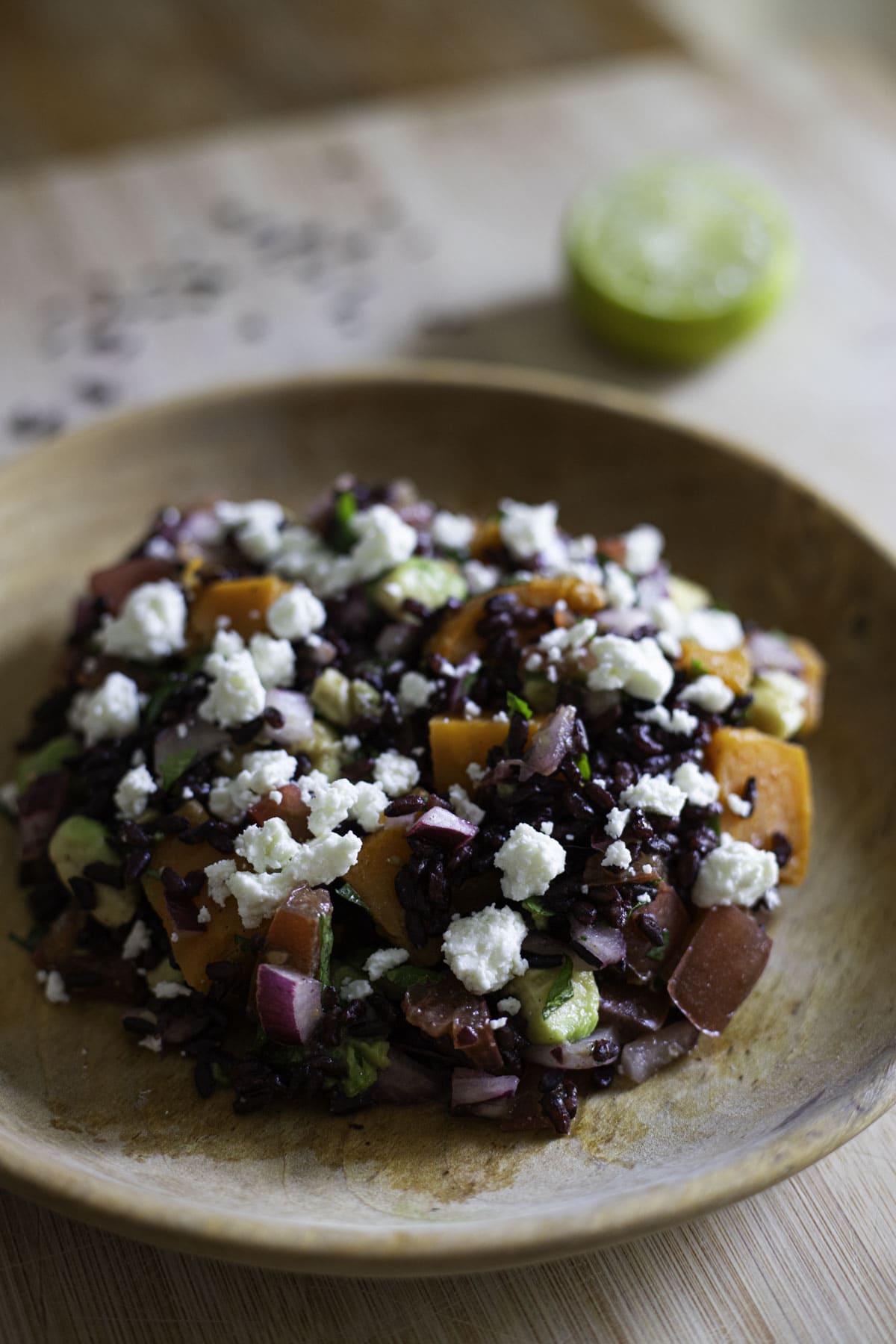 Sweet Potato & Black Rice Salad