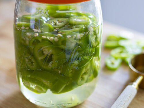 Prik Nam Som (Thai Pickled Chilies)