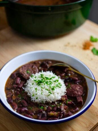 New Orleans rice and beans from Louisiana