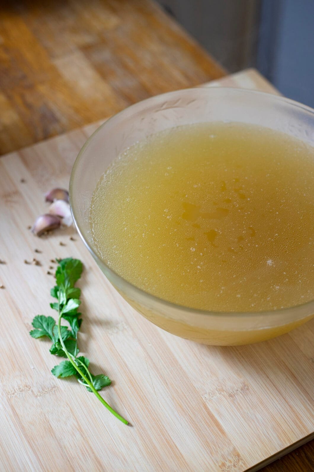 Thai clear pork broth