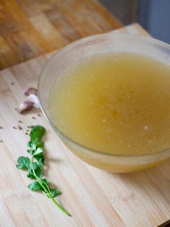 Thai clear pork broth