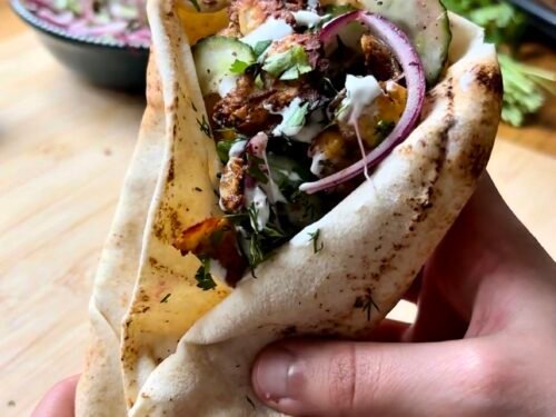 Halloumi Pita (Shawarma-Style Vegetarian Kebab)