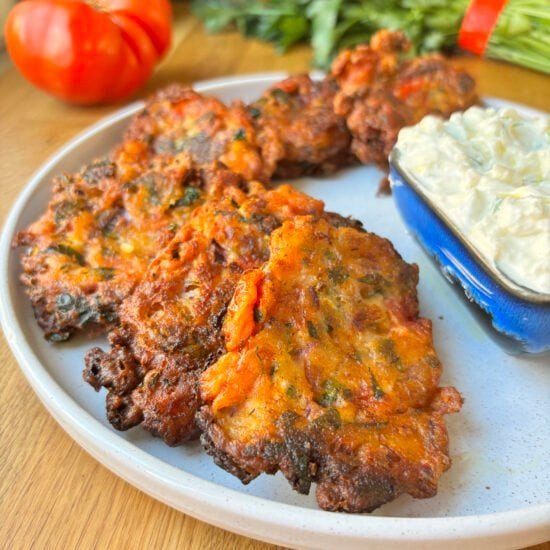 Tomatokeftedes (Greek Tomato Fritters)