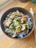 Negi shio butadon - Grilled pork bowl with scallions